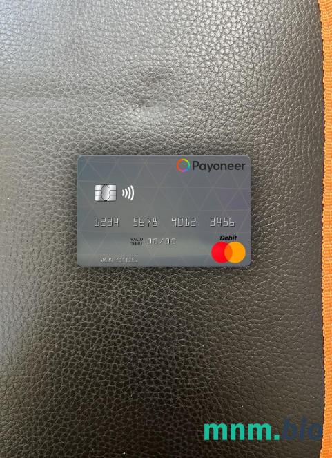 USA Payoneer wygląd zdjęcia mastercard skan PSD + zdjęcie